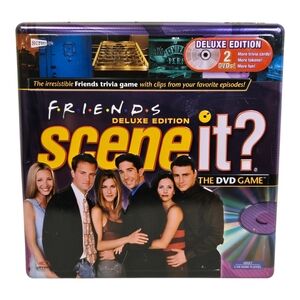 Friends Scene It? DVD Game Deluxe Edition in Tin 2005 **COMPLETE**